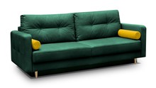 Kanapa z funkcją spania OSLO - velvet zielony
