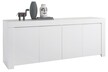 Niska komoda 4-drzwiowa FIRENZE - biały mat