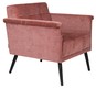 Fotel lounge SIR WILLIAM vintage - różowy