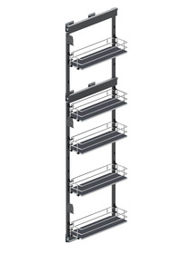 Cargo Maxi Boczne Prawe MAXIMA SILVA 20 cm / 5 półek + prowadnica Rejs - Rejs