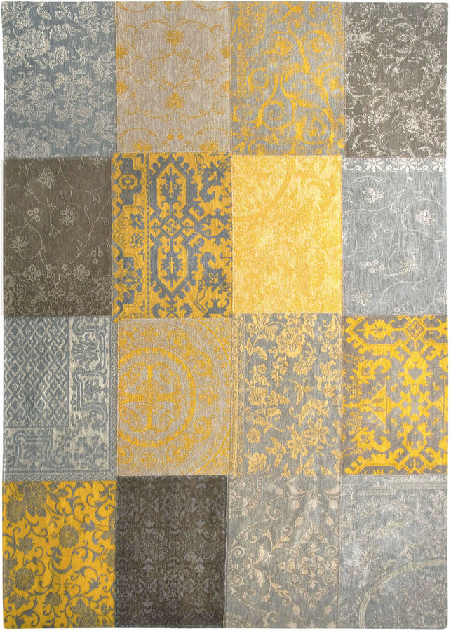 Dywan Nowoczesny Żółty Patchwork - YELLOW 8084