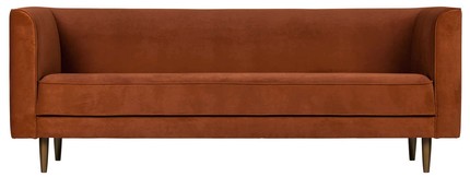 Sofa 3-osobowa STUDIO velvet - rdzawy