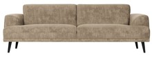 Sofa 3-osobowa BRUSH velvet - szampan