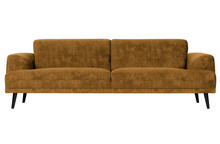 Sofa 3-osobowa BRUSH velvet - musztardowy