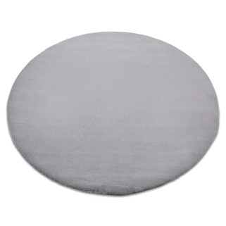 Dywan okrągły FLUFF SILVERY - szary