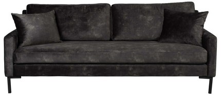 Sofa 3-osobowa HOUDA - antracyt