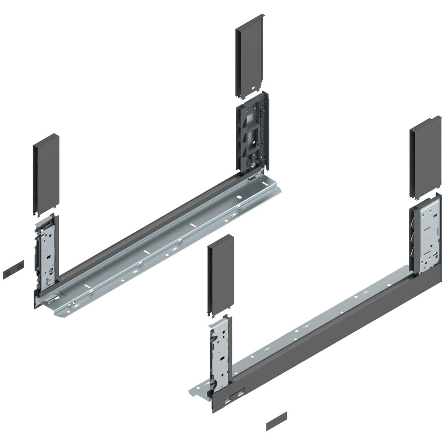 LEGRABOX boki wys.C=177 bez wypełnienia 55cm Antracyt Mat 1 kpl.