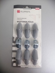 Podpórki i kątowniki Złącze Meblowe Regulowane Z-02 Plus Szare 12 Szt. - Aluprofil