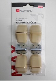 Złącze Meblowe Z-02 MAX Klon/Buk Polna 8 Szt. - Aluprofil