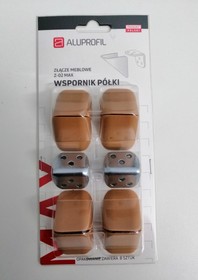 Podpórki i kątowniki Złącze Meblowe Z-02 MAX Olcha 8 Szt. - Aluprofil
