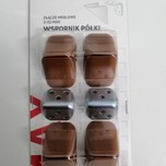 Złącze meblowe potrójne Z-02 MAX, wykonane z metalu z zaślepką z tworzywa sztucznego   8 szt w kolorze orzech   Dostępne również w kolorach:   biały...