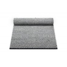 Szaro Czarny Dywan Bawełniany z Recyklingu - COTTON RAIN GREY BLACK 0047 - rozmiar 140x200 cm