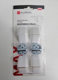 Podpórki i kątowniki Złącze Meblowe Z-02 MAX Białe 8 Szt. - Aluprofil
