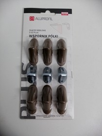 Podpórki i kątowniki Złącze Meblowe Regulowane Z-02 Plus Rustikal 12 Szt - Aluprofil