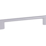 Uchwyt 2576 - chrom mat lakier / rozstaw 128 mm   Wymiary: - długość: 150 mm - rozstaw otworów: 128 mm   Materiał: metal   Kolor pokrycia: chrom mat...
