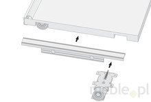 Prowadnice do drzwi Kątownik L-11 Czarny Mat Do Drzwi Przesuwnych dł. 170 cm. - Aluprofil