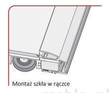 Systemy drzwi przesuwnych Rączka WESTA BIS 16/18 Do Drzwi Przesuwnych Czarny Mat 270 cm - Aluprofil