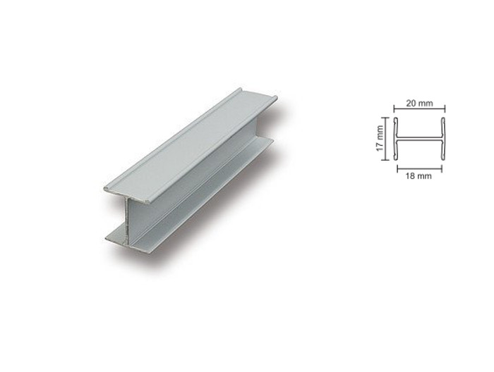 Łącznik H-17/18 Do Płyty gr.18 mm, Czarny Mat dł. 300 cm