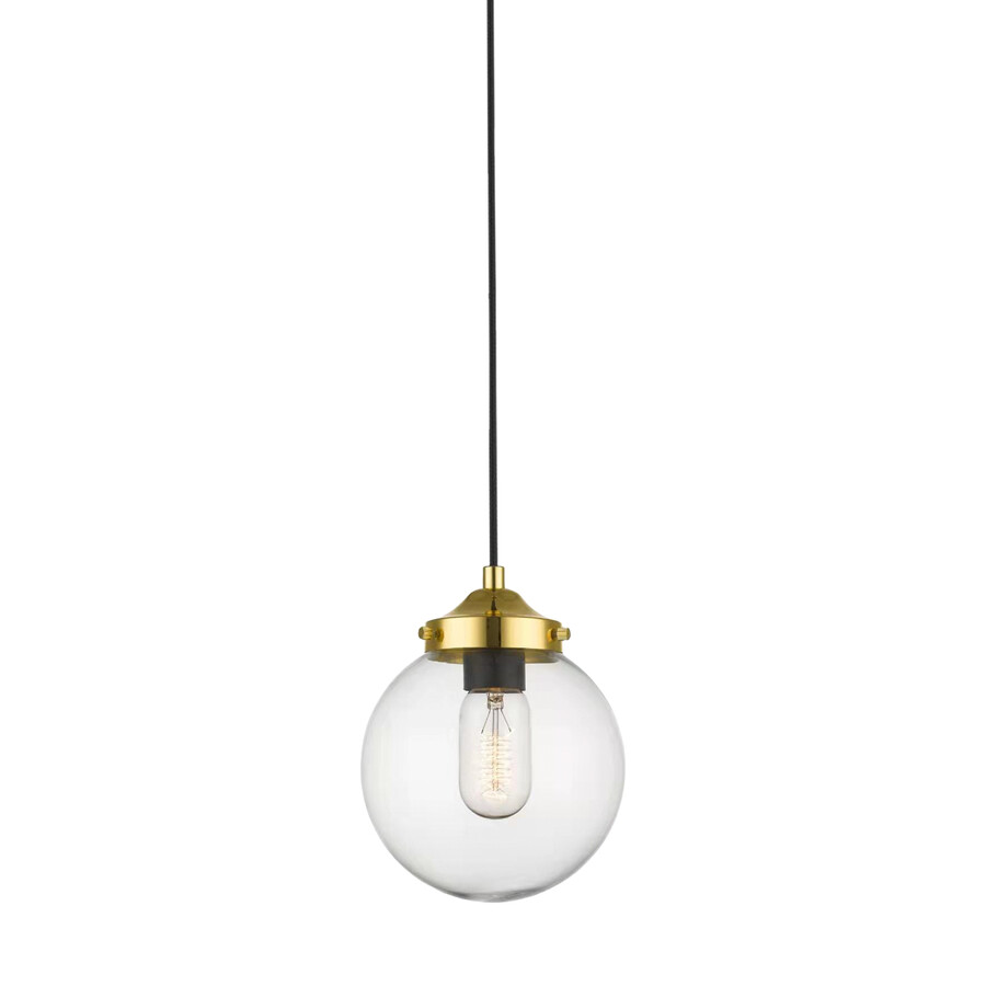 Lampa wisząca RIANO P0454-01D-F7AC - złoty/przezroczysty