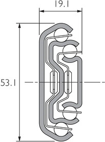 Prowadnice do szuflad Prowadnica DZ5321EC z Hamulcem Wysuw 100% Dł.100cm 80kg Accuride - Accuride
