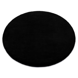 Dywan okrągły FLUFF BLACKY - czarny