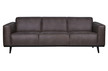 Sofa 3-osobowa STATEMENT 230 cm ekoskóra - szary