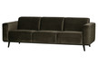 Sofa 3-osobowa STATEMENT 230 cm velvet - ciepły zielony