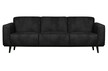 Sofa 3-osobowa STATEMENT 230 cm zamszowa - czarny