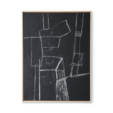 Obraz BRUTALISM 60x80 - czarny