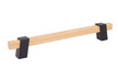Uchwyt Z324 - drewno, czarny metal / rozstaw 192 mm