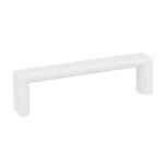 Uchwyt 2389 - biały półmat / rozstaw 96 mm   Wymiary: - długość: 104 mm - rozstaw otworów: 96 mm   Materiał: metal   Kolor pokrycia: biały półmat...