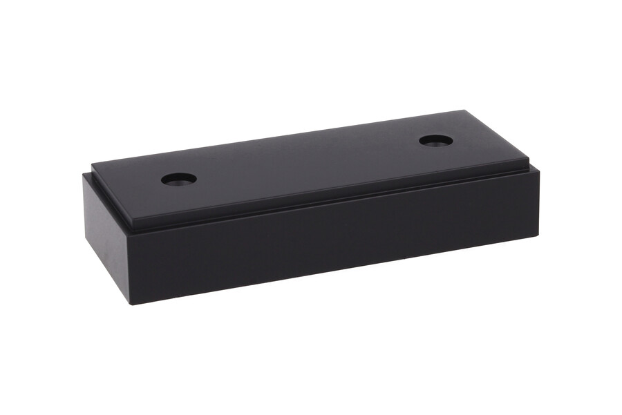 Nóżka prostokątna K160 - czarny mat / wys. 2 cm