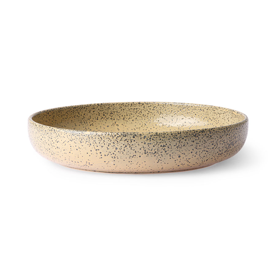 Zestaw 2 ceramicznych głębokich talerzy GRADIENT - brzoskwiniowy