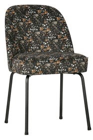 Krzesło VOGUE velvet - czarny w kwiaty