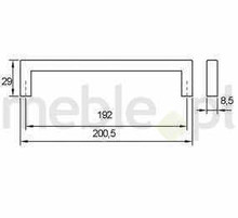 Uchwyty Uchwyt U 0056 - miedź szczotkowana / rozstaw 320 mm - Viefe