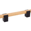 Uchwyt 2434 - drewno, metal czarny mat / rozstaw 128 mm - Schwinn