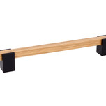 Uchwyt 2434 - połączenie drewna z metalem w kolorze czarnego matu / rozstaw 192 mm   Wymiary: - długość całkowita: 260 mm - rozstaw otworów: 192 mm  ...
