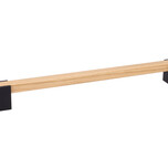 Uchwyt 2434 - połączenie drewna z metalem w kolorze czarnego matu / rozstaw 256 mm   Wymiary: - długość całkowita: 325 mm - rozstaw otworów: 256 mm  ...