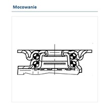 Kółka Kółko obrotowe AGILA z płytką montażową - obudowa ze stali / fi 75 mm / z hamulcem - Tente