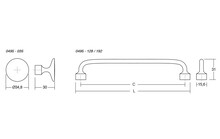 Uchwyty Uchwyt FLOID 0495 - złoty szczotkowany / rozstaw 128 mm - Viefe