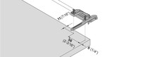 Prowadnice do szuflad Blokada szuflady tackowej TANDEM 560H, 561H / MOVENTO 760H, 766H - ciemnoszary / gr. boku 16 mm - Blum