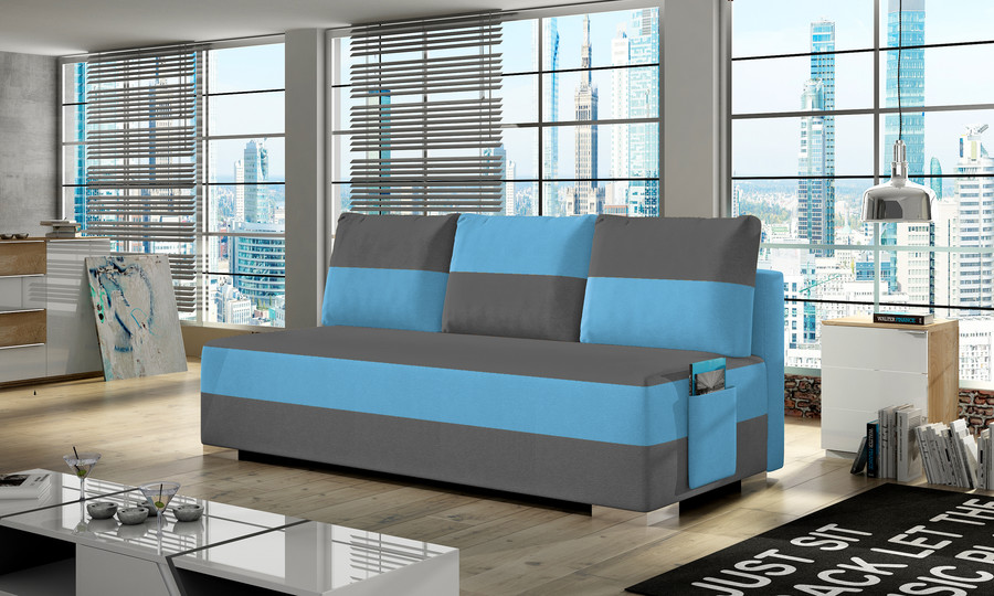 tkanina Alova 36/Alova 29 Sofa rozkładana z kieszenią ATILA - tkanina Alova 36/Alova 29