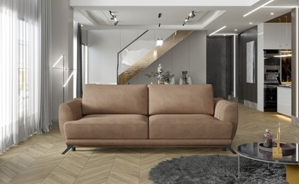 Sofa rozkładana z bokami MEGIS - tkanina Texas 26