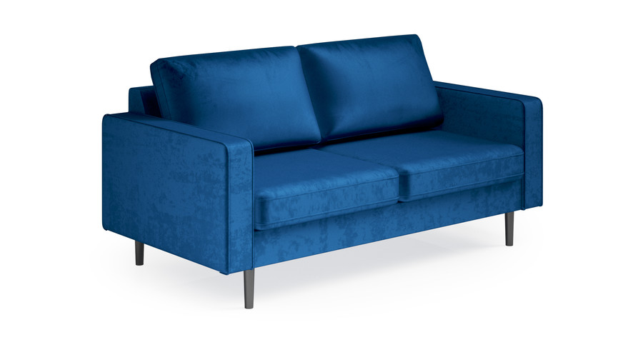 Sofa 2-osobowa VELVET RIVERA SZ063 - granatowy