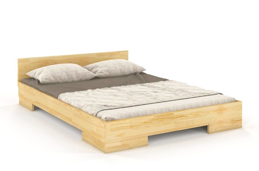 Łóżko drewniane sosnowe SPECTRUM Niskie 90x200 - naturalny
