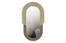 Lustro owalne HAILEY 33x58 cm - naturalny