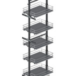 Cargo Maxi Dolne MAXIMA SILVA 40 cm / 190-210 cm / 6 półek + prowadnica Fulterer    Cargo maxi dolne MAXIMA SILVA to świetna propozycja do zabudowy szafek...