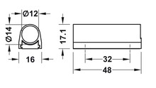 Oświetlenie LED Obudowa przełącznika LOOX - czarny / przełącznik fi 12 mm - Häfele