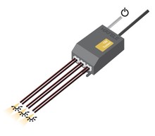 Oświetlenie LED Rozdzielacz na 3 wtyki LOOX z funkcją przełączania / 12 V  - Häfele