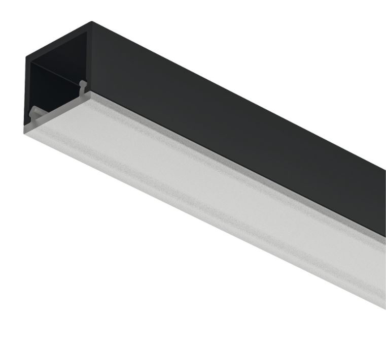 Profil nawierzchniowy LOOX5 2101 do taśm LED 8 mm - czarny/biały / dł. 300 cm